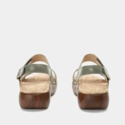 Bailee Woven Sage Sandal -Alegria Shoes Shop BAI 6132 S3