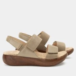 Bailee Woven Taupe Sandal -Alegria Shoes Shop BAI 6163 S2