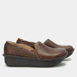 Shoes Debra Cocoa Blooms Shoe -Alegria Shoes Shop DEB 8139 S2 30704f54 8d49 4b70 812f 447b339ee35c