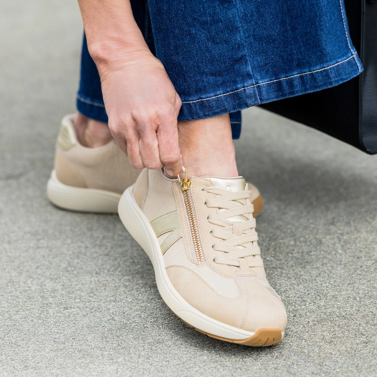 Eazeer Beige Shoe 2 Eazeer Beige Shoe - Image 2