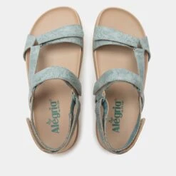 Henna Aged Denim Sandal -Alegria Shoes Shop HEN 6138 S4