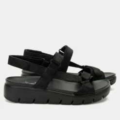 Henna They Call Me Mellow Black Sandal 9 Henna They Call Me Mellow Black Sandal -Alegria Shoes Shop HEN 6142 S2