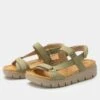 Henna Washed Khaki Sandal