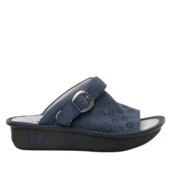 Klover Oiled Navy Sandal -Alegria Shoes Shop KLO 7402 S2