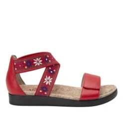 Lucia Red Sandal -Alegria Shoes Shop LUC 7764 S2