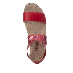 Lucia Red Sandal -Alegria Shoes Shop LUC 7764 S4