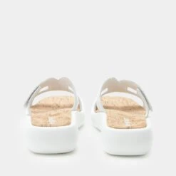 Portia All White Sandal 8 Portia All White Sandal -Alegria Shoes Shop PTA 6441 S3