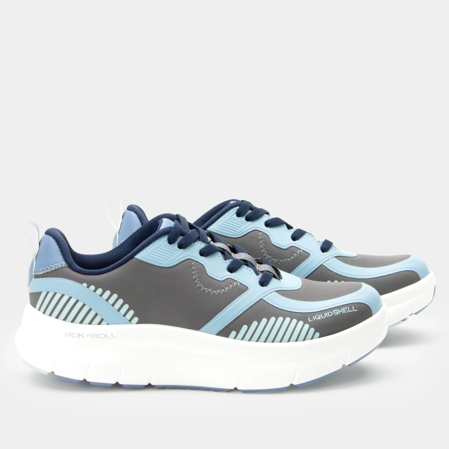 Solstyce Retro Blue Shoe 3 Solstyce Retro Blue Shoe - Image 3