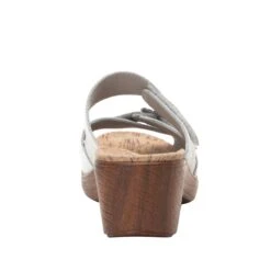 Sierra Delicut White Sandal -Alegria Shoes Shop SIE 7408 S3