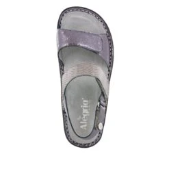 Verona Braided Pewter Sandal 8 Verona Braided Pewter Sandal -Alegria Shoes Shop VER 228 S4