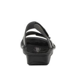 Violette Oiled Black Sandal 9 Violette Oiled Black Sandal -Alegria Shoes Shop VIO 7414 S3