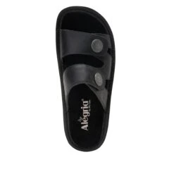 Violette Oiled Black Sandal 10 Violette Oiled Black Sandal -Alegria Shoes Shop VIO 7414 S4