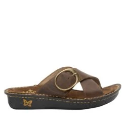 Vanya Oiled Brown Sandal -Alegria Shoes Shop VYA 7412 S2